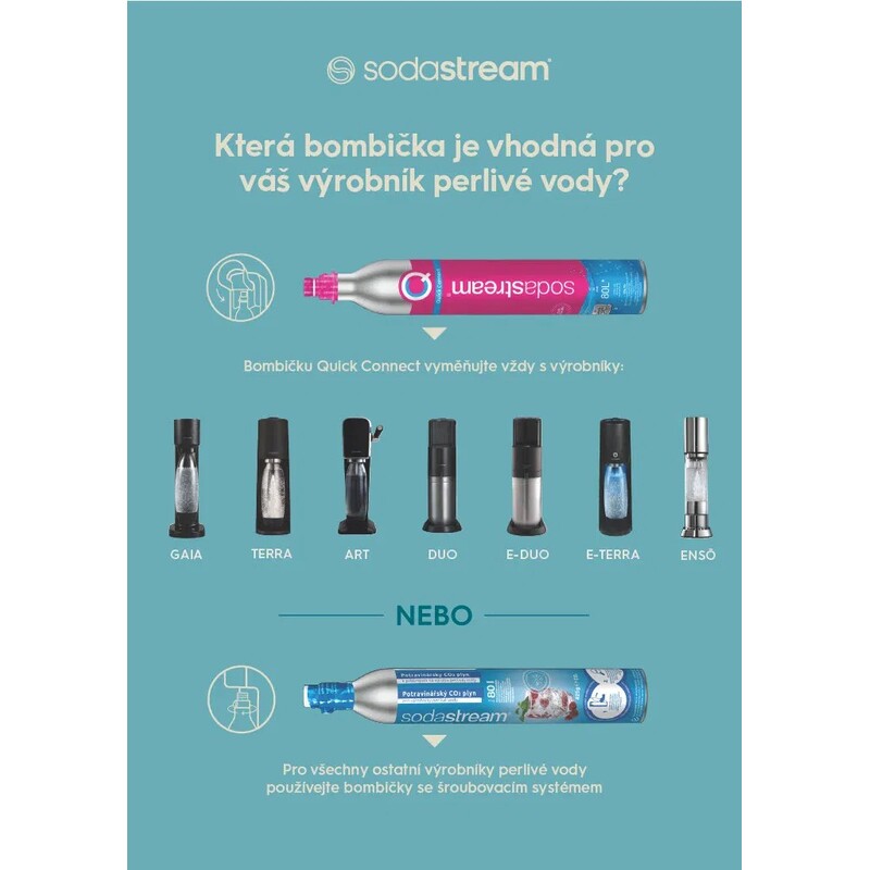 CO2 láhev SodaStream OLD 425g - se závitem