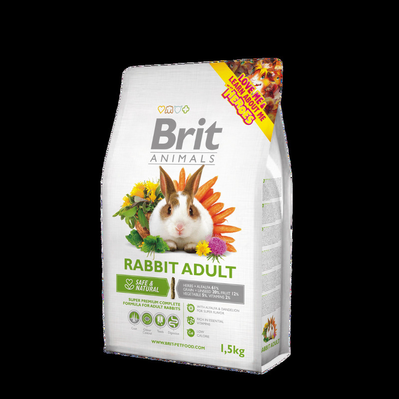 Brit Animals Rabbit Adult Complete 1,5 kg 